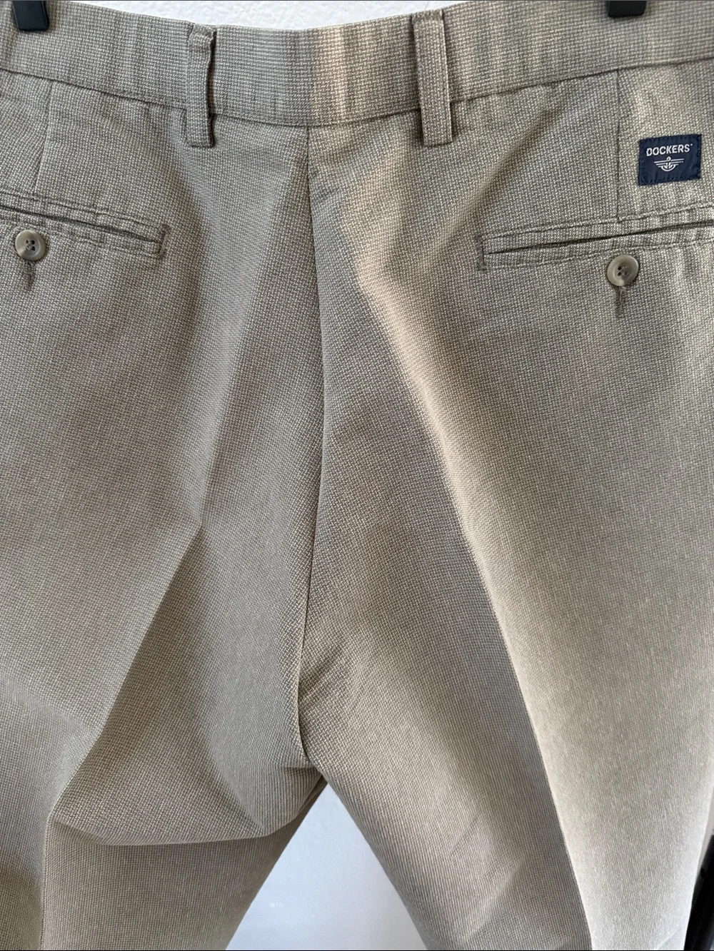 Dockers Men's Pleated Dress Pants in Taupe